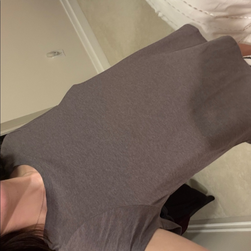 Beyond Yoga Heather Gray Tee